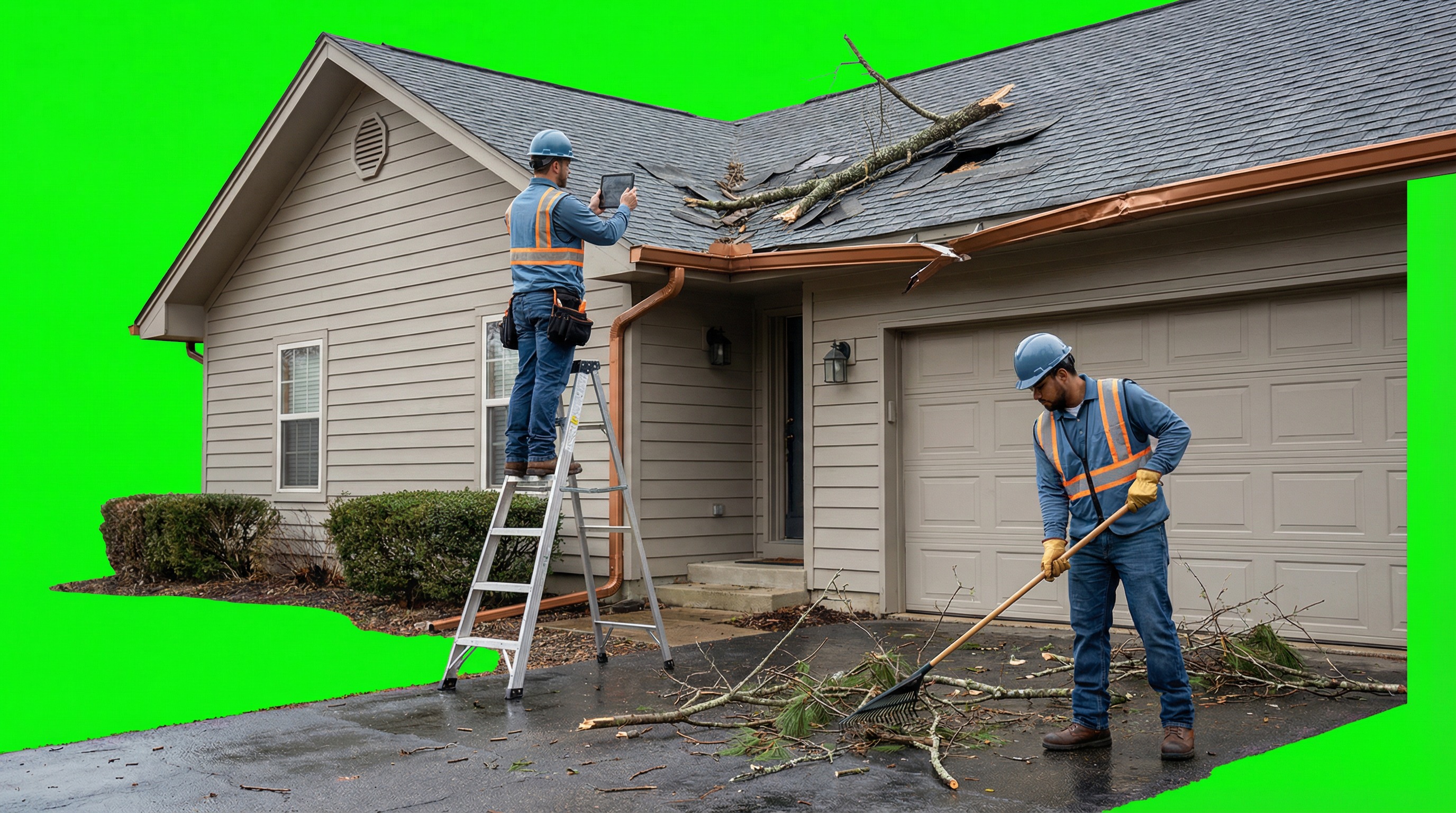 Wind damage restoration support